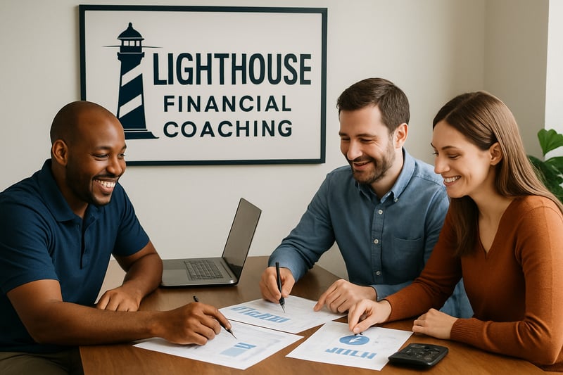 Lighthouse Financial Coaching session helping clients with financial planning Lighthouse Financial Coaching session helping clients with financial planning