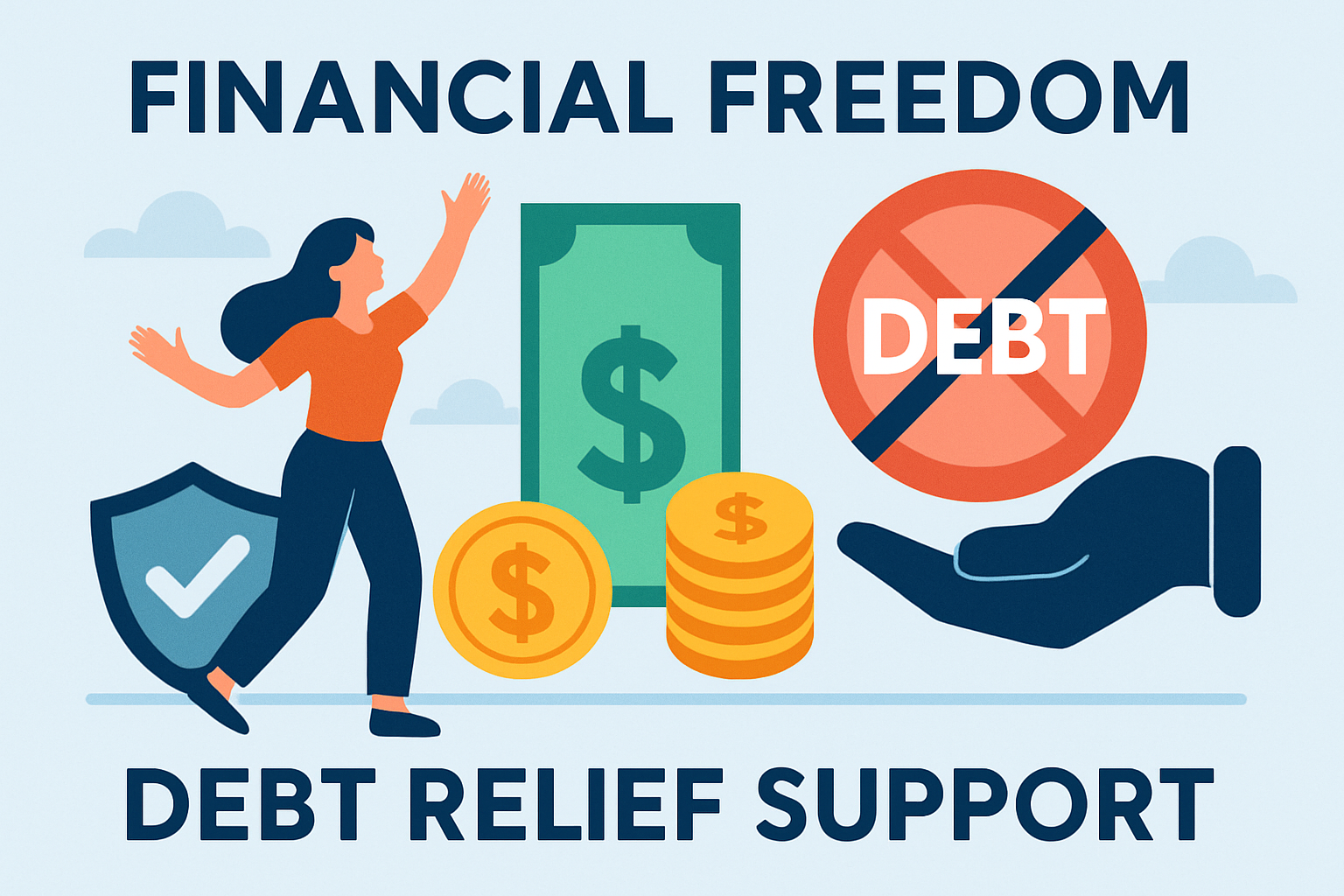 Financial freedom and debt relief support